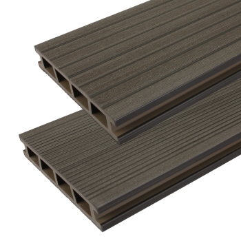 BERGDECK SAFARI Terasă compozită Ebony, periat 240 × 15 × 2,5 cm
